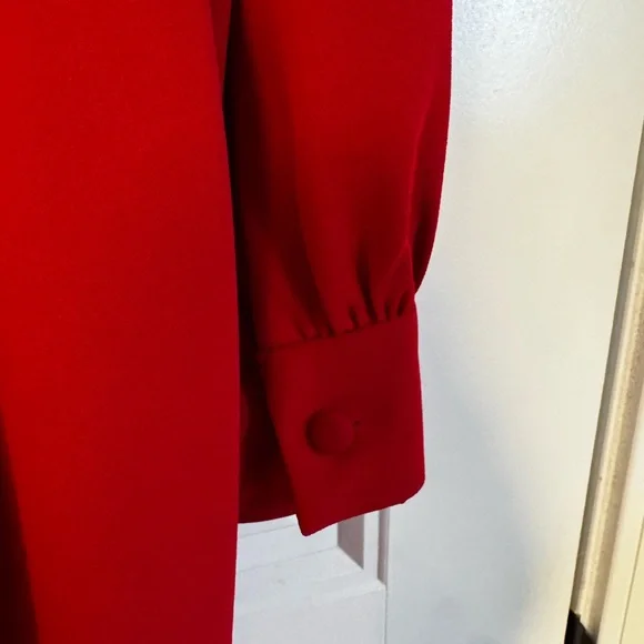 DKNY Red V-Neck Dress NWT - Picture 9 of 9